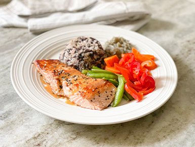 Salmon Teriyaki Rice Bowl